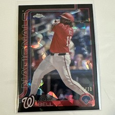 2025 Topps Chrome Sapphire #263 Josh Bell Black Parallel 7/10 Nationals