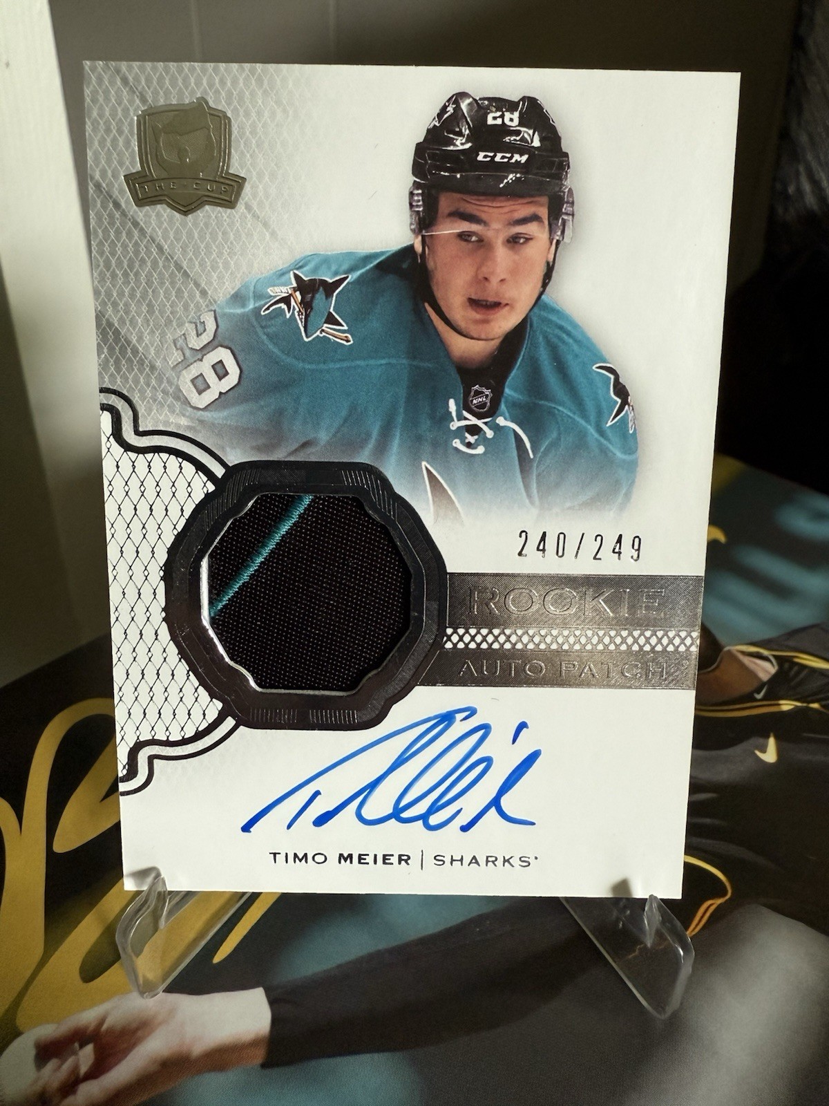 2016-17 Upper Deck The Cup Timo Meier Rookie Patch Auto RPA /249 Devils