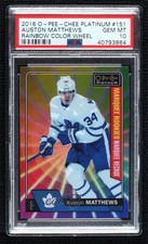 2016 O-Pee-Chee Platinum Rainbow Color Wheel Auston Matthews PSA 10 GEM MT 7ab