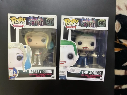 New Funko Pop : DC - The Joker (Shirtless) #96 & Harley Quinn #97 Suicide Squad