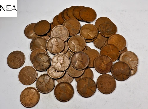 (50) 1916-S Lincoln Wheat Penny Cent Roll/Lot ~ Good-Fine ~ 50 Coins (ZR14)