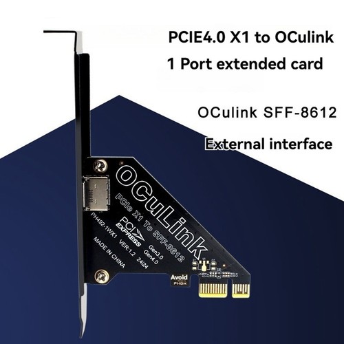 PCIe4.0 X8 zu 2Port SFF8611&8612 Oculink Erweiterungskarte zu SFF-8639 U.2 3002 - Bild 7 von 8