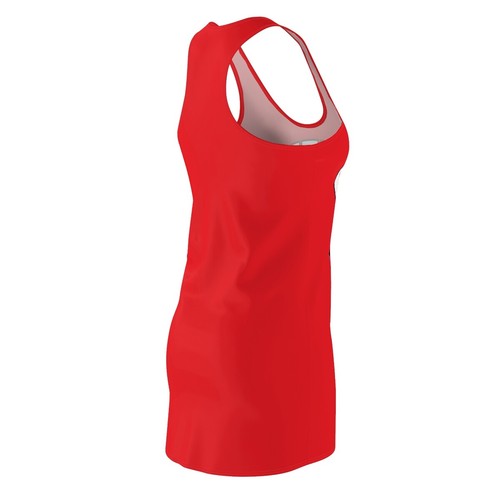 Women's Queen Love Afro Girl Racerback Dress Red Sporty Party Dress - Picture 5 of 43