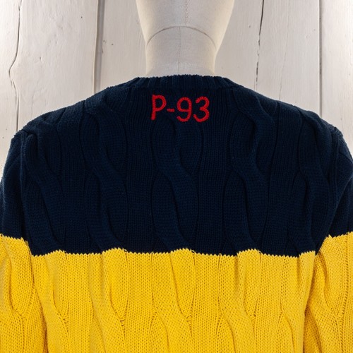 Polo Ralph Lauren Suéter Tejido con Cable Cuello Redondo Jersey RL 93 P 93 Mujer Pequeño - Imagen 11 de 16