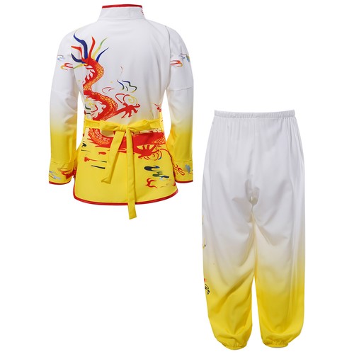 Unisex Tops With Pants Students Uniform Arts Kung Fu Performance Outfit Sports - Picture 49 of 89
