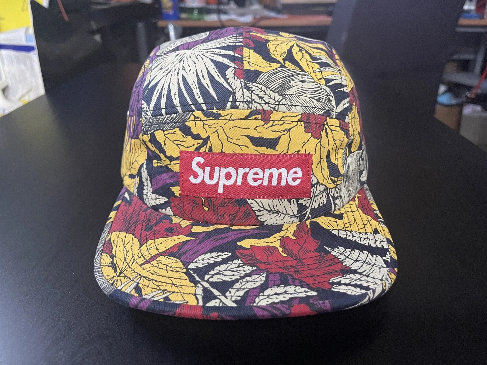 2011 NWOT Supreme Leaves Camp Cat Hat Navy vintage SS11 skateboard rare grail