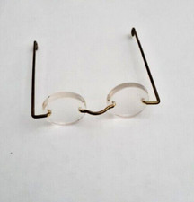 Rimless Gold Wire Frame Doll or Stuffed Animal Glasses