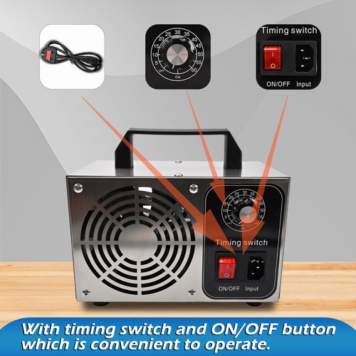 Ozone Generator 220V 48000mg/h O3 Ozonator Machine Air Purifier Air Cleaner UK - Picture 9 of 15