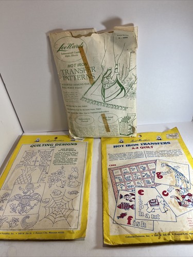 VTG Hot Iron Transfers Patterns and Quilting Patterns as show - 第 1/14 張圖片