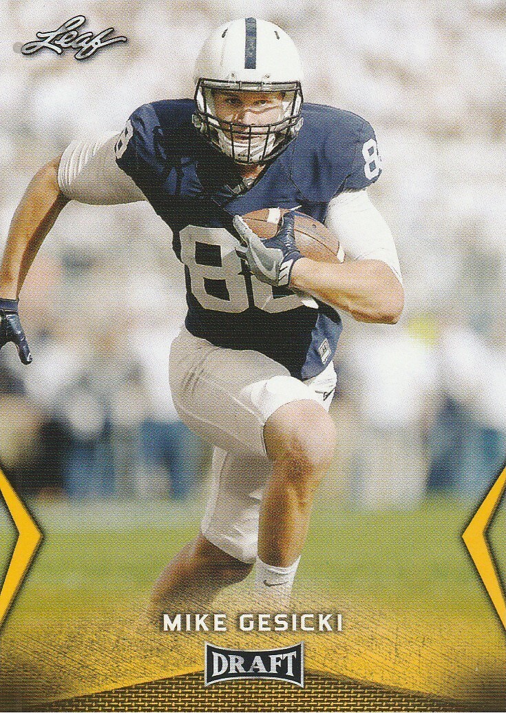 2018 Leaf Draft Gold #42 Mike Gesicki