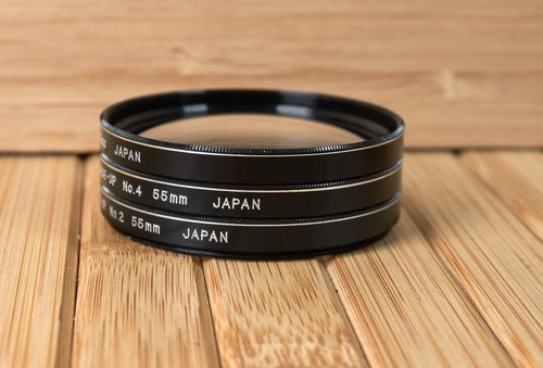 KALT 55mm +1 +2 +4 Macro Close-Up Lens Filter Set, Made in Japan - Picture 3 of 5