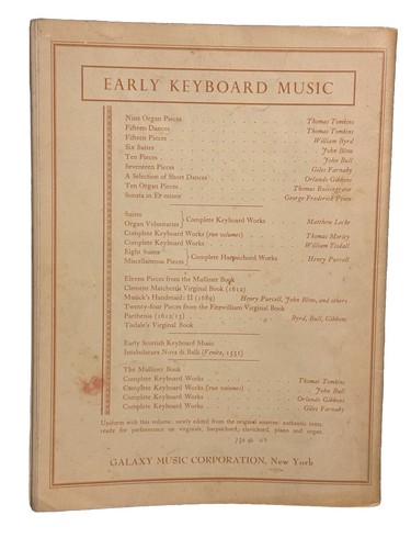 Clavecín de órgano Doce voluntarios 1969 William Boyce Maurice Greene Galaxy - Imagen 2 de 7