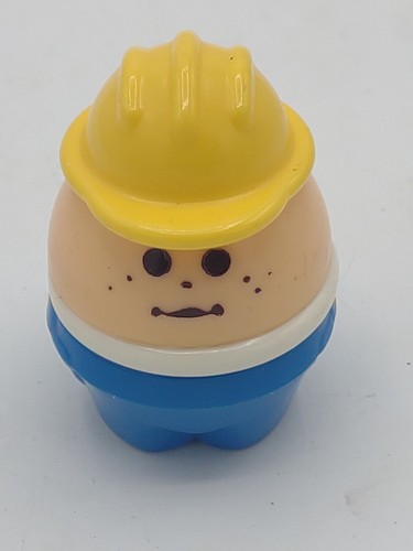 Vintage Little Tikes Toddle Tots Construction Worker Chunky People - Picture 6 of 6