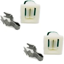 Polished Metal Dryer Door Latch Kit - Easy Install, Compatible with Many Brands