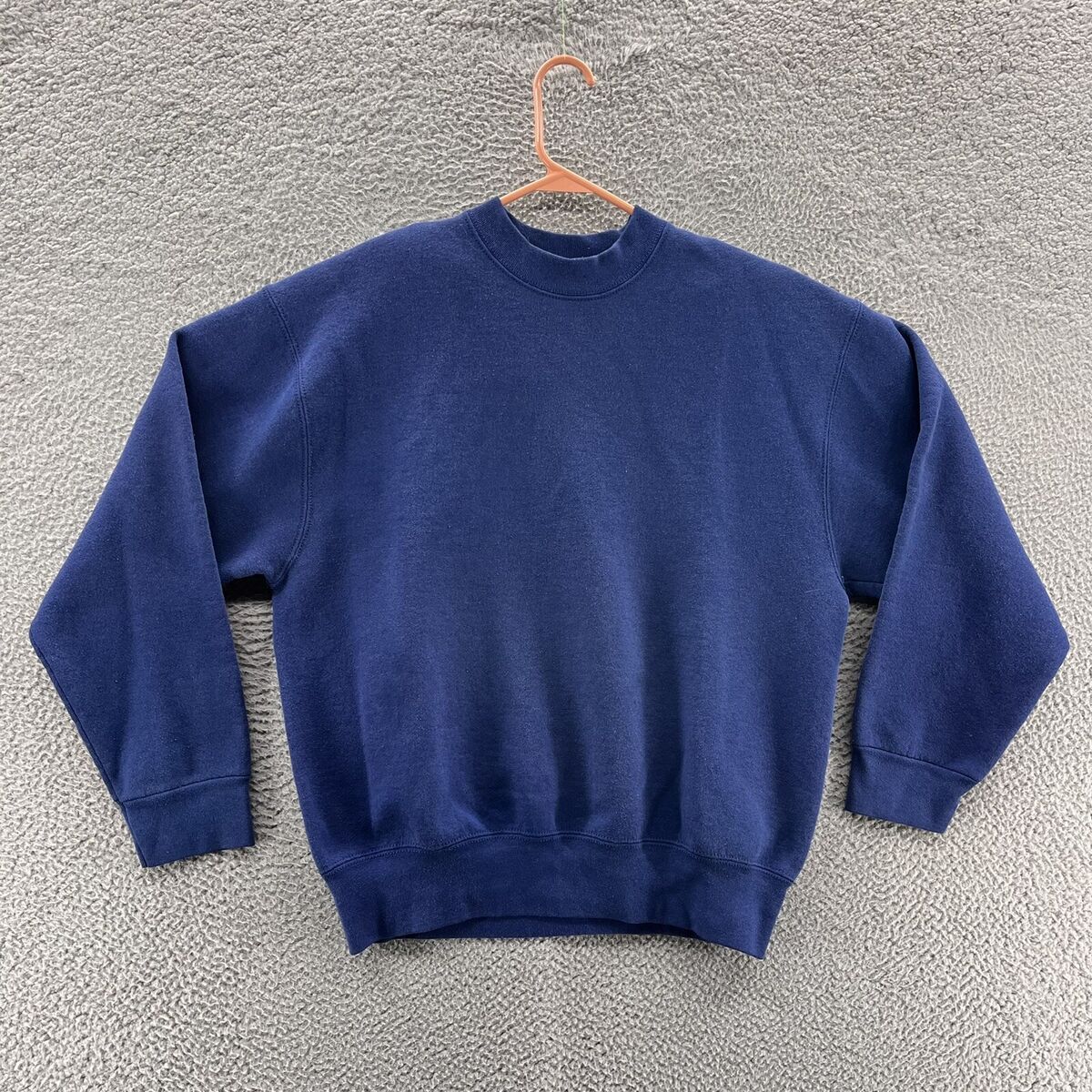 VINTAGE BVD Sweatshirt Men Large Blue Blank Street Wear VINTAGE BVD Sweatshirt Men Large Blue Blank Street Wear