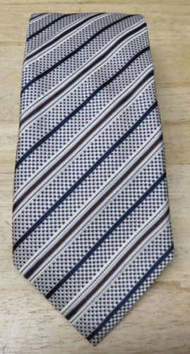 Mens Canali Necktie Tie Silk Multicolor Striped De