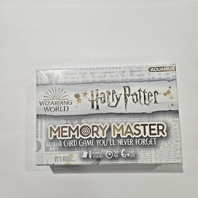 Harry Potter Wizarding World  MEMORY MASTER A Card Game You Never Forget, NEW