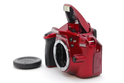 MINT】Nikon D3400 Digital SLR 18-55mm VR Lens Kit Red 8GB SD Card