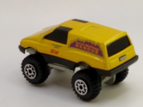 Vtg. 1984 Hot Wheels Rocky Mountain Rescue 4x4 Yellow 1:64 Diecast - Picture 4 of 10