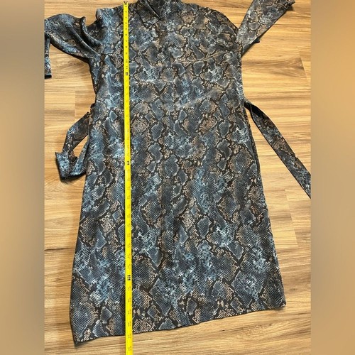 Lafayette 148 New York Mona Snake Print Silk Shirtdress Size Medium - Picture 8 of 16