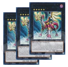 Yugioh - ZW - Dragonic Halberd x 3 - 1st Edition Rare LP - Plus Free Holo Card