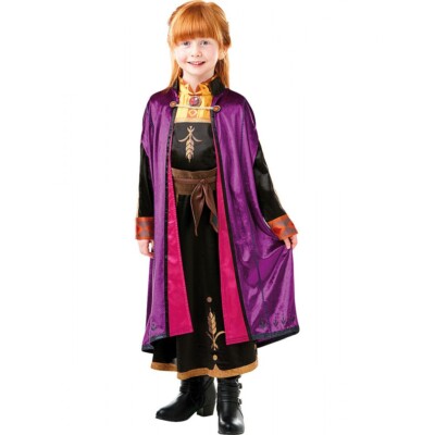 Eiskönigin Kostüm Delux Anna Frozen II Cosplay  Größe: 128
