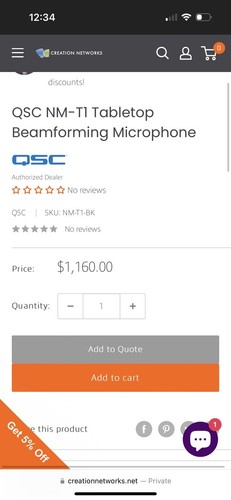 EXCELLENT CONDITION! - QSC Q-SYS NM-T1 Network Microphone - Picture 4 of 4