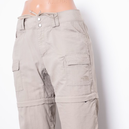 The North Face Women's 2in1 Hiking Transformer Beige Pants + Shorts Size 2 XS/S - Picture 3 of 8