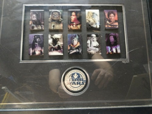 Disney Star Wars twenty fifth silver anniversary 1977 -2002 framed numbered - Picture 4 of 5