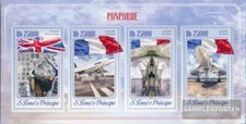 Sao Tome e Principe 5925-5928 Feuille miniature neuf avec gomme originale 2014 c