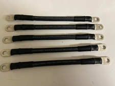 2 Awg HD Golf Cart Battery Cable 5 pc Black 8 1/2 INCH U.S.A MADE