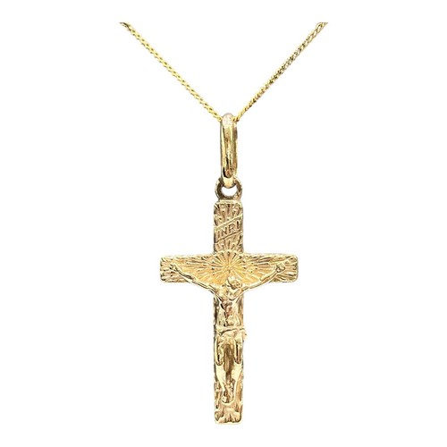 9ct 9k Yellow Gold Crucifix Cross With Jesus Pendant 6.05 Grams. Brand New - 第 2/9 張圖片