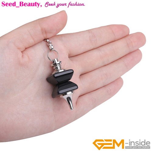 Assorted Stone Quartz Merkaba Pendulum Chakra Pendant Dowsing 1Pcs Reiki Healing - Picture 14 of 29