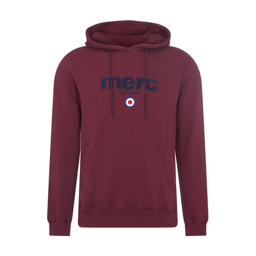 Para Hombre Merc London Marca Insignia Con Capucha Sudadera  píldora-Borgoña/Granate | eBay