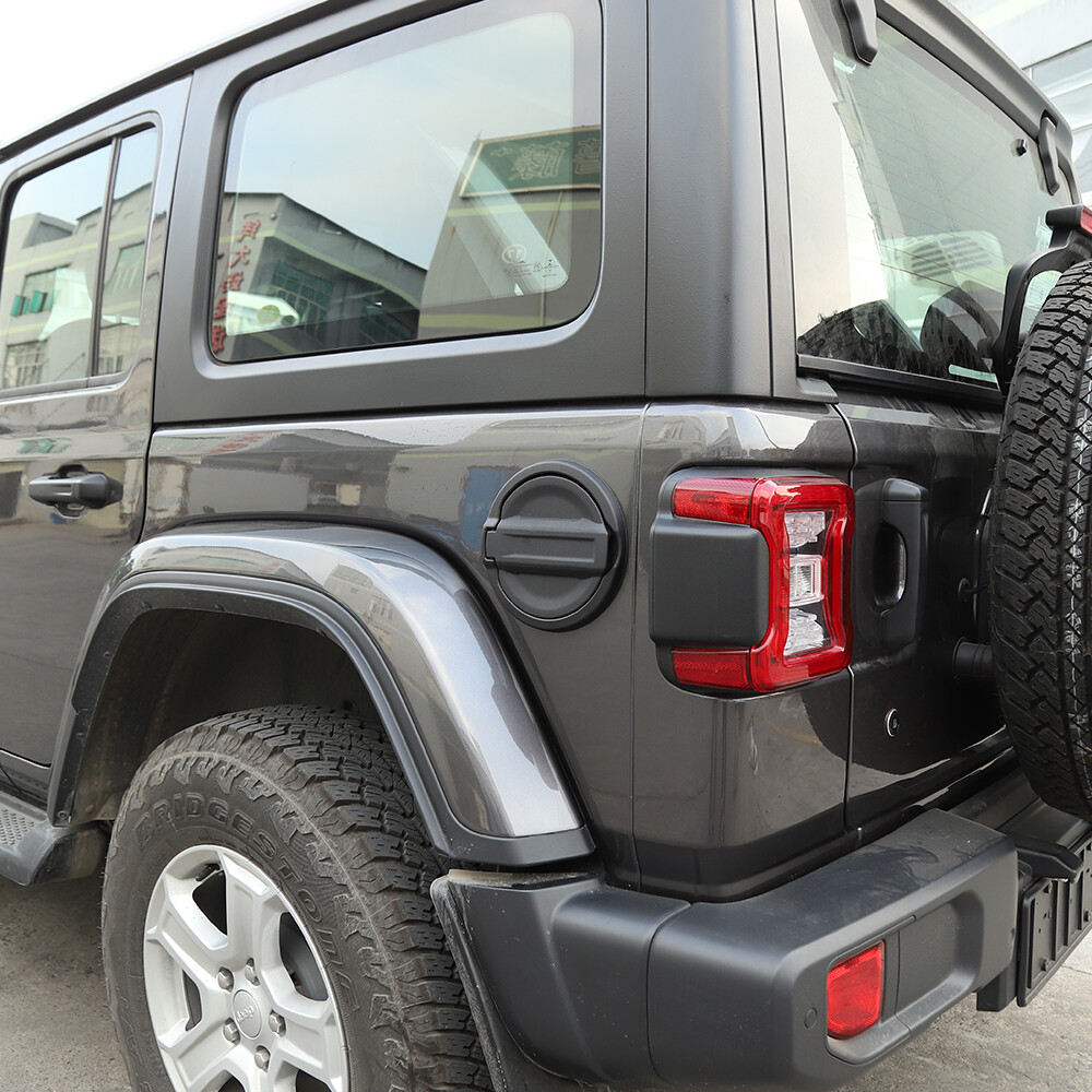 1x Car Door Fuel Tank Gas Cap Decor Cover Trim For Wrangler JL 2018+ Accessories