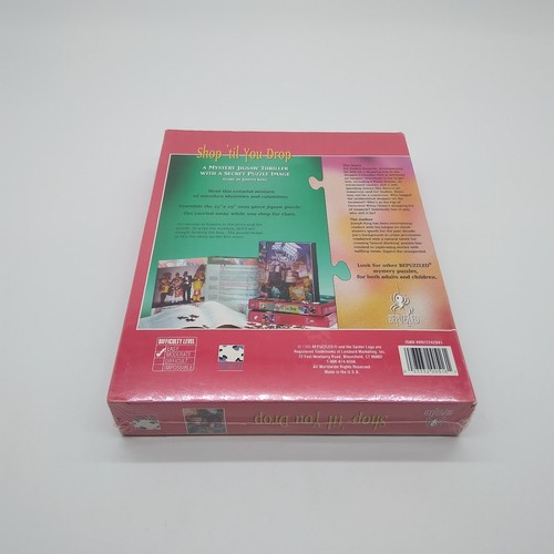 1995 SHOP 'TILL YOU DROP Mystery Puzzle Game - Secret Image New Sealed - Picture 2 of 6