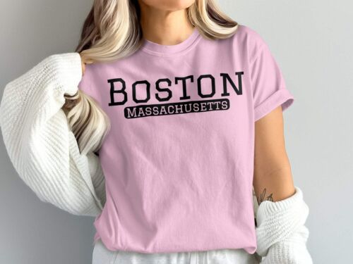 Camisetas tipográficas clásicas audaces de Boston Massachusetts - Imagen 10 de 65