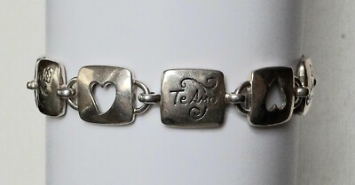 925 Sterling Silver Love,  Te Amo Amour  Bracelet