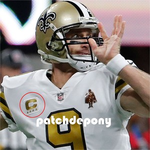 drew brees white and gold jersey