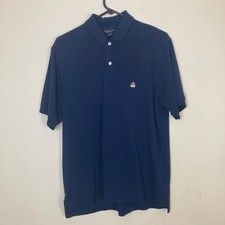 Brooks Brothers Polo Shirt Navy Blue Small Performance Knit Preppy Golf