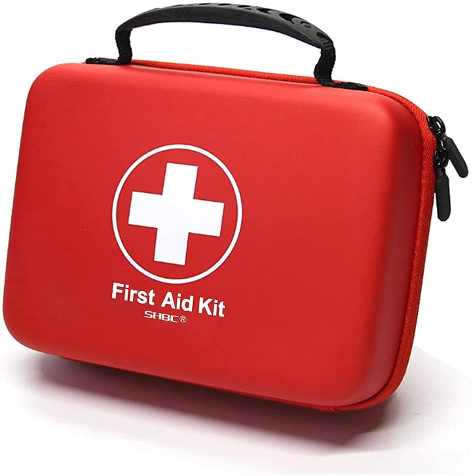 Compact First Aid Kit (228Pcs) Designed for Family Emergency Care. Waterproof
