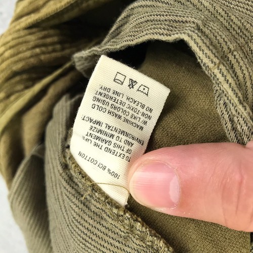 Pantalones de pana Alex Mill para hombre 38 (38x22,5) verdes recortados plisados pantalones con puños - Imagen 4 de 11