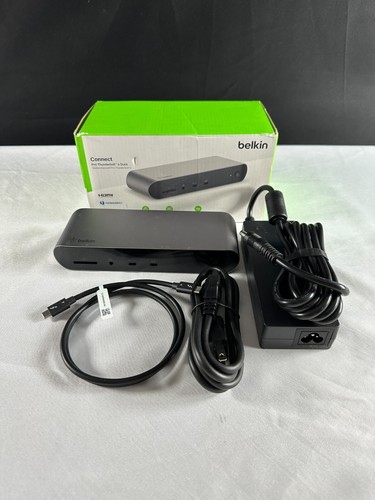 Belkin Connect Pro Thunderbolt 4 INC006 Black Silver HDMI USB Docking Station