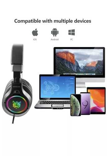 Onikuma K15 Wired PC Gaming Headphone with Mic Earphone 3.5mm for PS4 PC - Picture 8 of 9