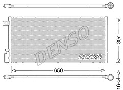 Condenseur De Climatisation DENSO DCN15005 - Compatible Opel Mokka Et Chevrolet Trax, Avec Déshydrateur