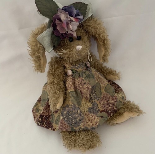 Bearington Collection Plush BUNNY RABBIT 15 in tall Beige Jointed - Picture 7 of 9