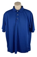 Champions Tour Sz L  Polo Shirt Blue Short Sleeve Golf Shirt Mens S188