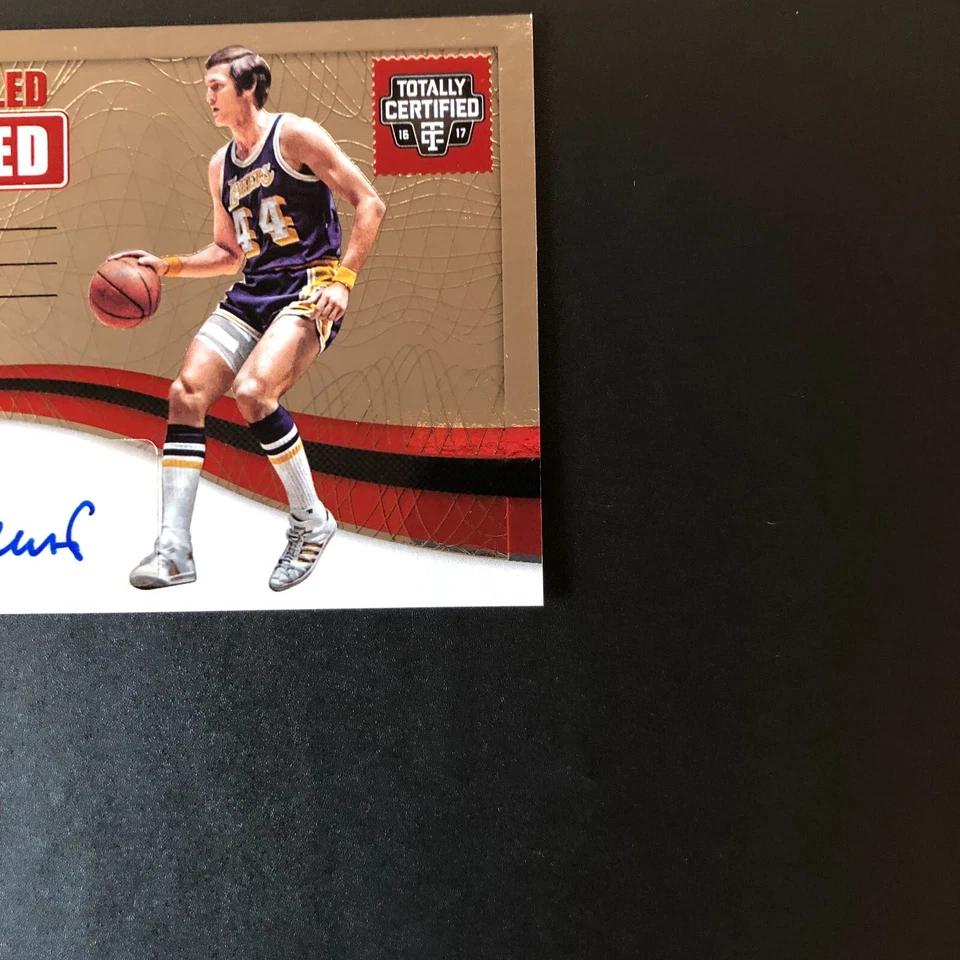 2016-17 Panini Totally Certified Signed Sealed Delivered Jerry West #9 AUTO /35 - Image 4 of 4