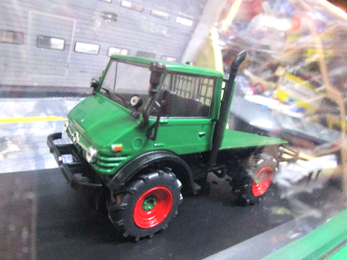 MERCEDES BENZ Unimog 4x4 verde verde U406 U 406 plataforma 1977 IXO Atlas 1:43 - Imagen 2 de 3