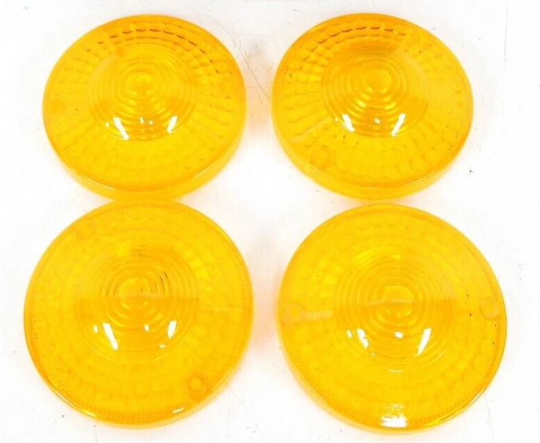 Juego de 4 lentes intermitentes de señal de giro Yamaha XS1 XS650 XS750 XS850 DT250 RD400 RD350 Foto 2 de 2